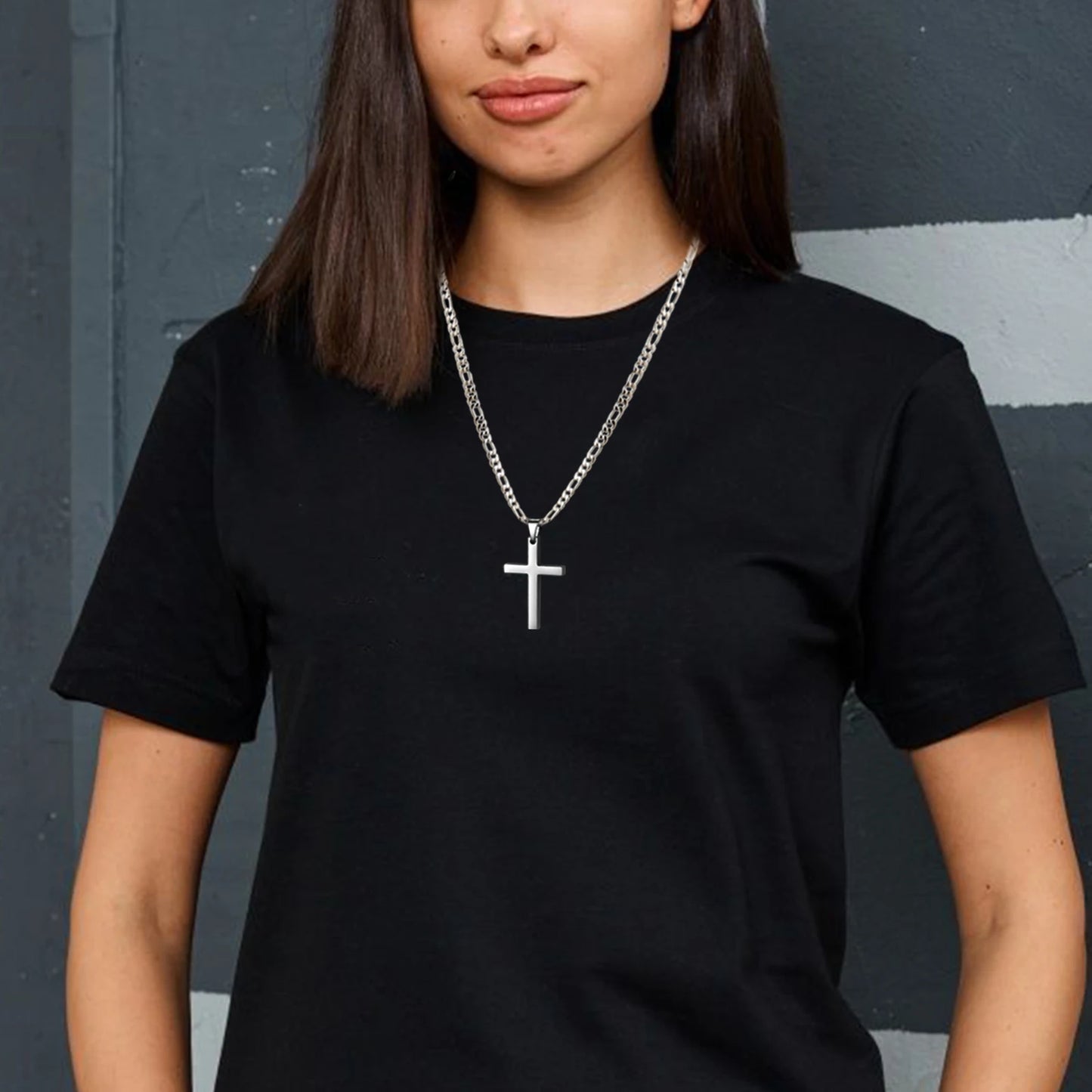 Men's & Women's Steel Cross Chain