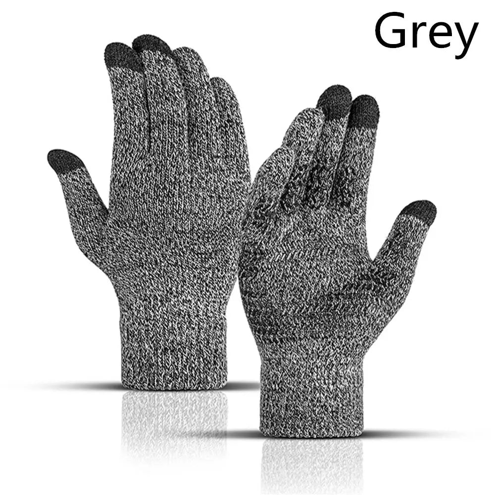 Thick Knitted Gloves For Men & Women, Phone Screen Touch