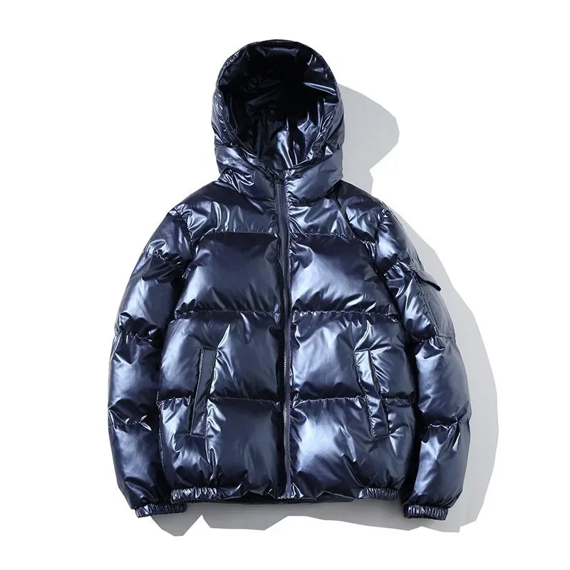 Women's Puffer Jacket Winter Glossy Waterproof