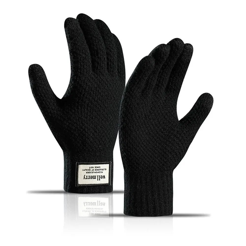 Thick Knitted Gloves For Men & Women, Phone Screen Touch