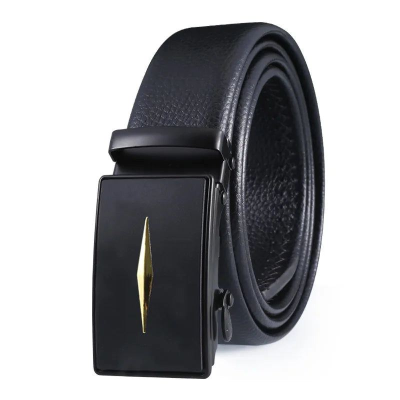 Men's Designer Belt Automatic Buckle