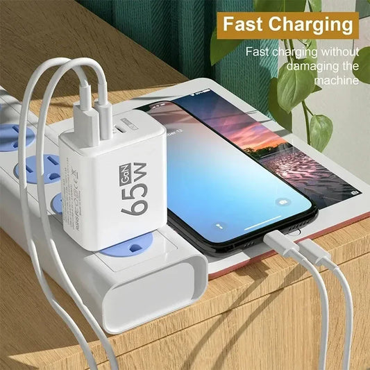 Fast Charging 65W USB Type C Charger PD 3.0