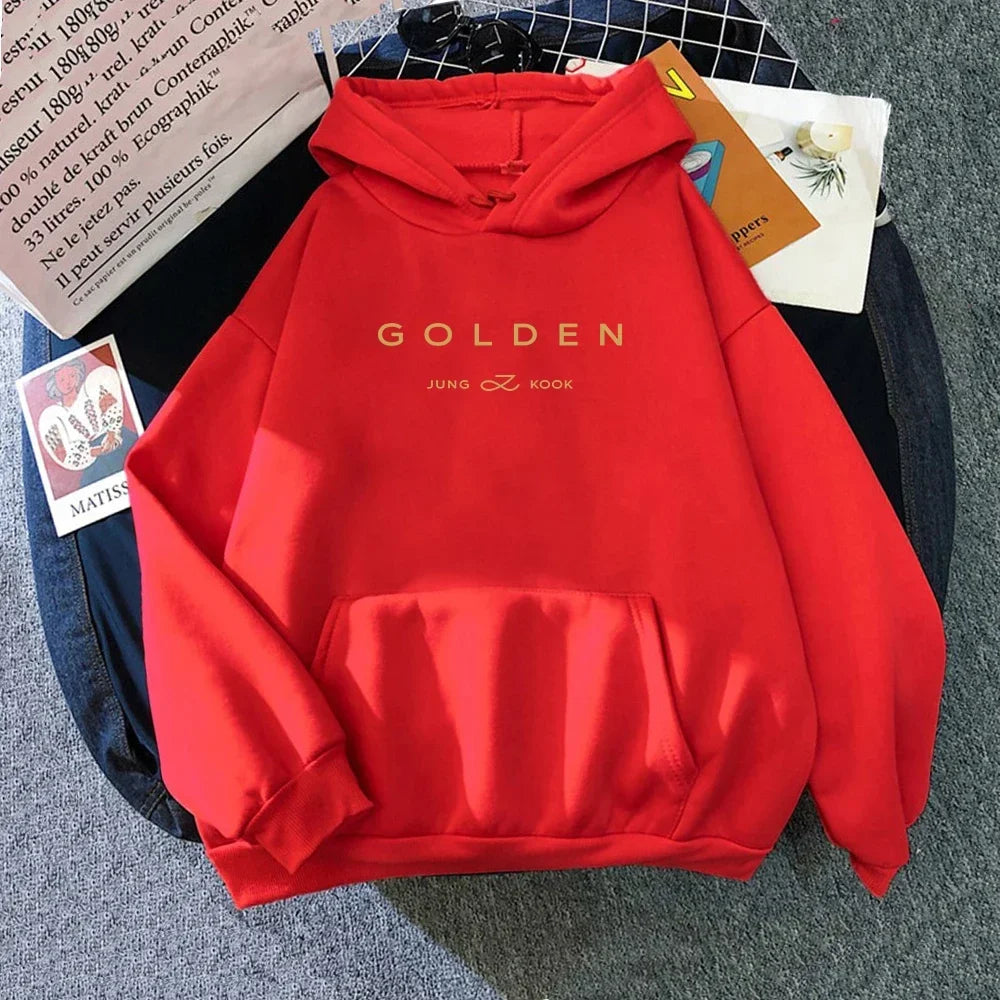 Golden Hoodie Women