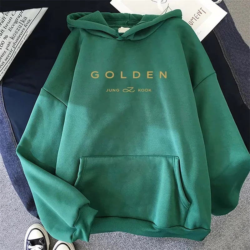 Golden Hoodie Women