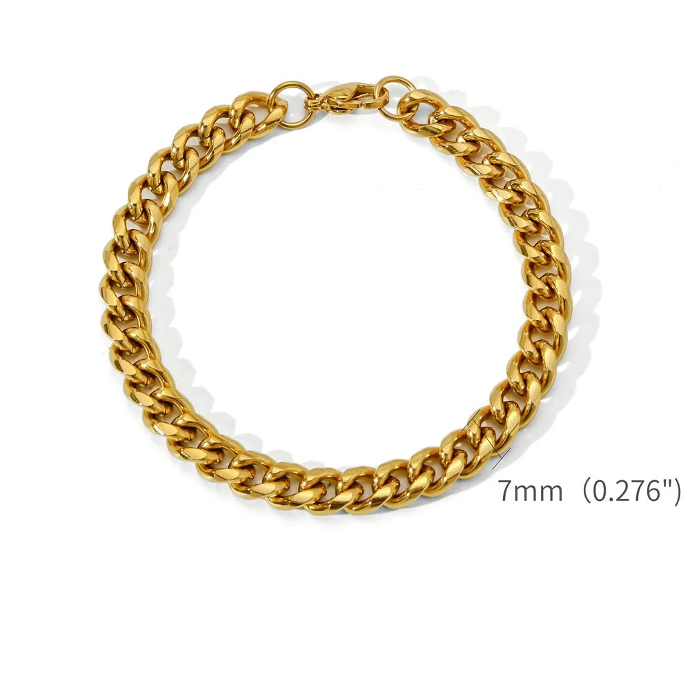 Men's Gold Stainless Steel Bracelet