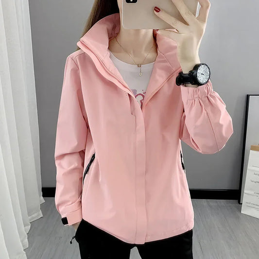 Women's Waterproof Windbreaker Jacket