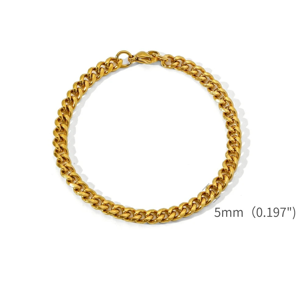 Men's Gold Stainless Steel Bracelet