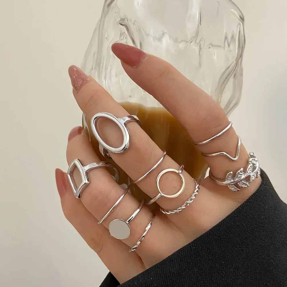 Women's 10 Pcs Rings