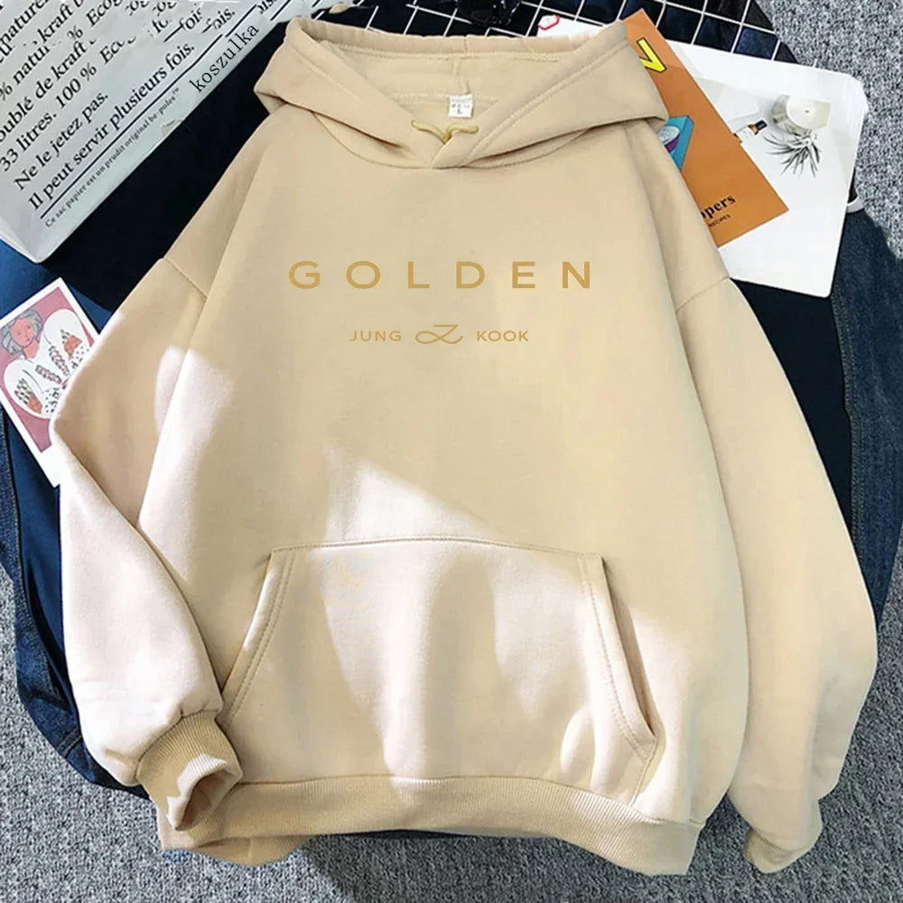 Golden Hoodie Women