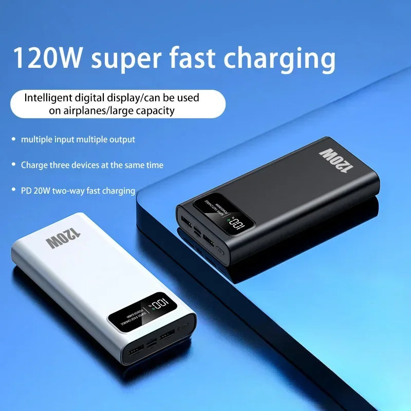 200000mAh Power Bank 120W Super Fast Charging High Capacity