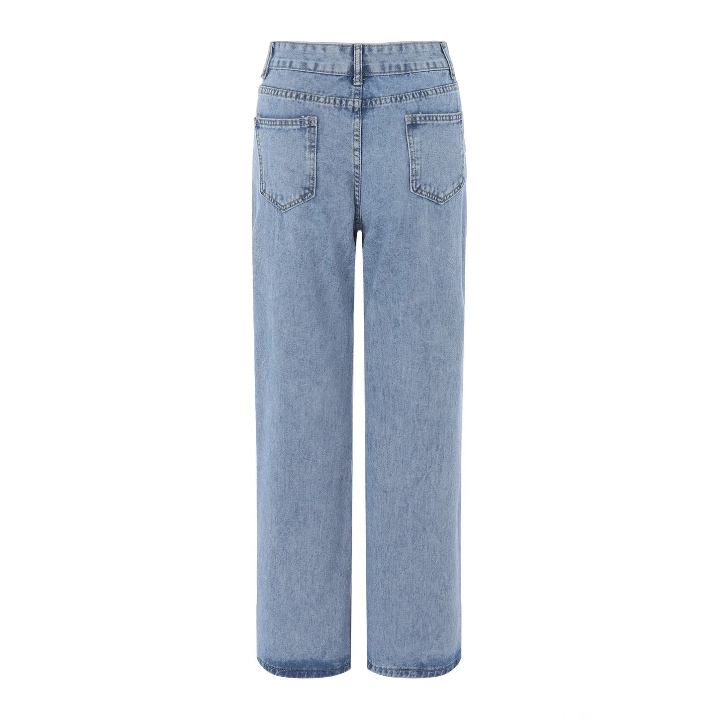 Women's High Waist Straight-Leg Jeans