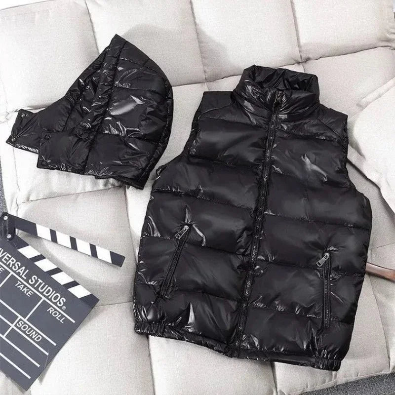 Men Hooded Down Winter Vest