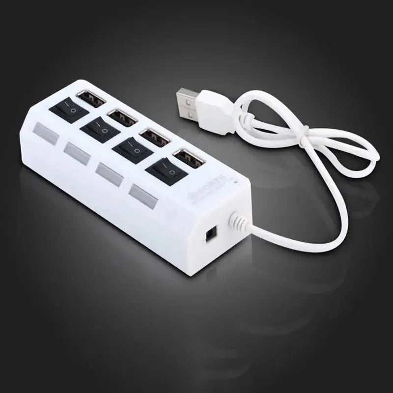 High Speed USB Hub 2.0 Adapter Expander Multi USB Charging Station