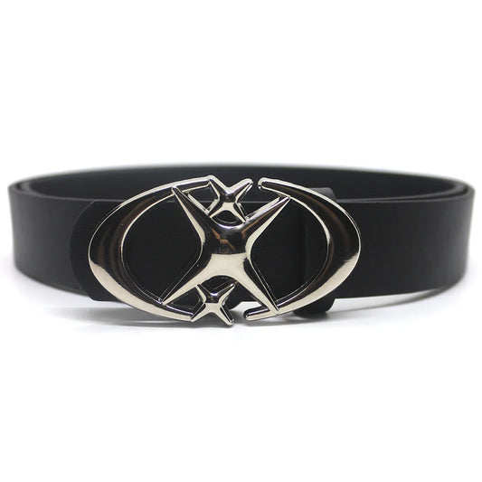 Vintage Men's and Women's Cross Star Buckle Belt Unisex