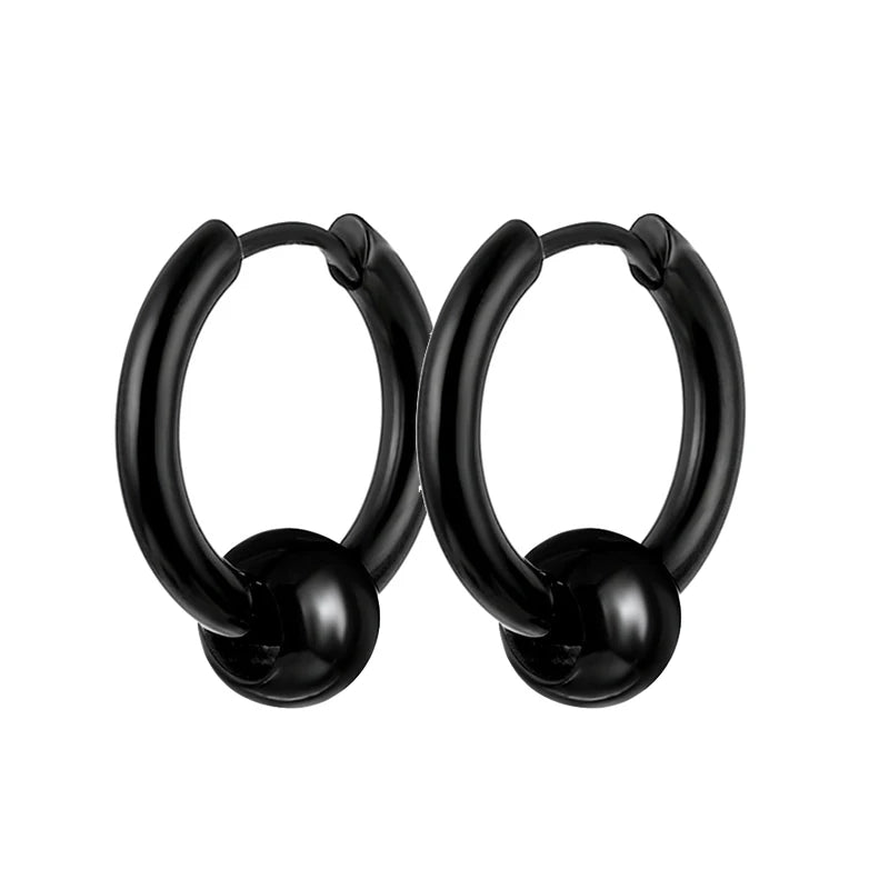 Men's 1 Pairs Stainless Steel Earrings