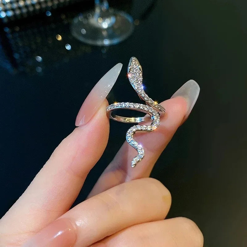 Women's Heart & Snake Finger Rings