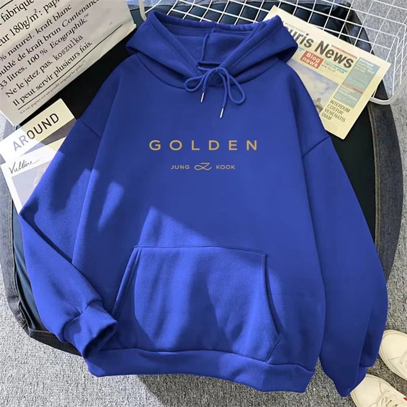 Golden Hoodie Women