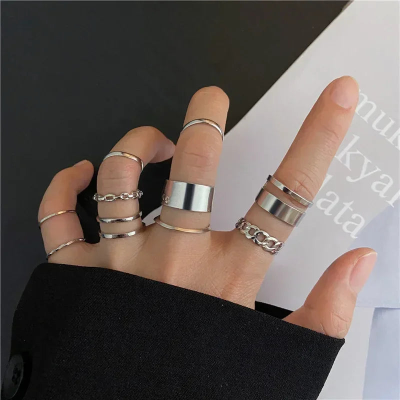 Women's 10 Pcs Rings