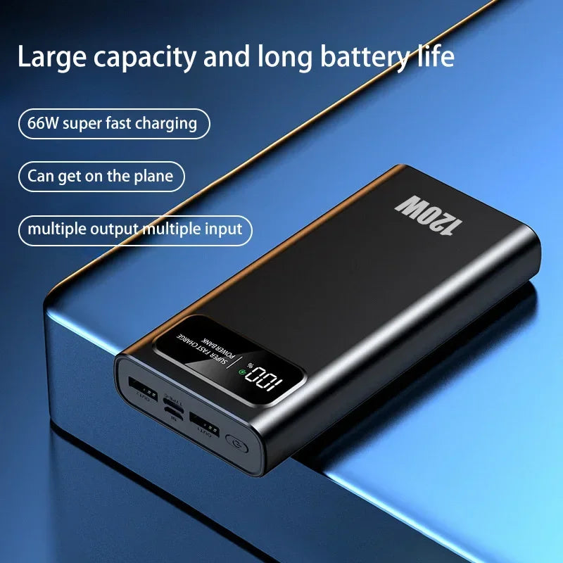 200000mAh Power Bank 120W Super Fast Charging High Capacity