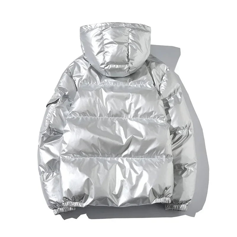 Women's Puffer Jacket Winter Glossy Waterproof