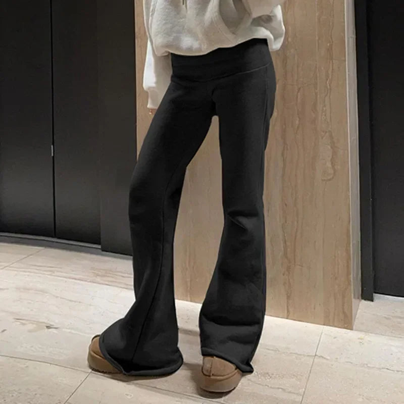 Women's Flare Pants Low-Waist