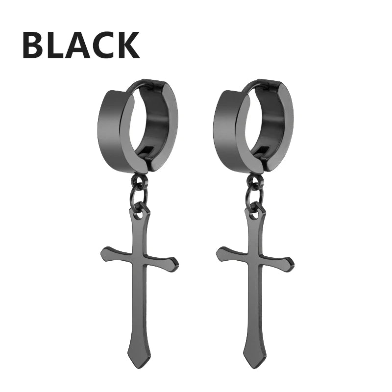 Men's 1 Pairs Stainless Steel Earrings