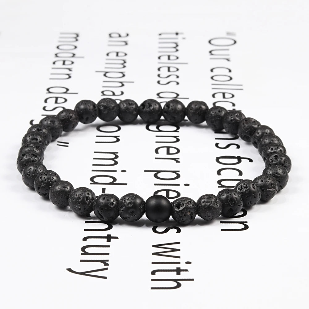 Men's 6mm Stone Bracelet