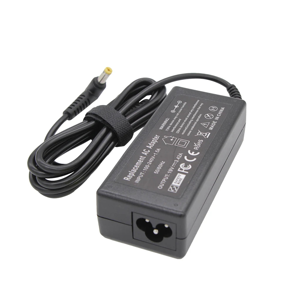 19V 3.42A 65W 5.5*1.7mm AC Laptop Charger For Acer Aspire 5315 5630 5735 5920 5535 5738 6920 6530G 7739Z Power Supply