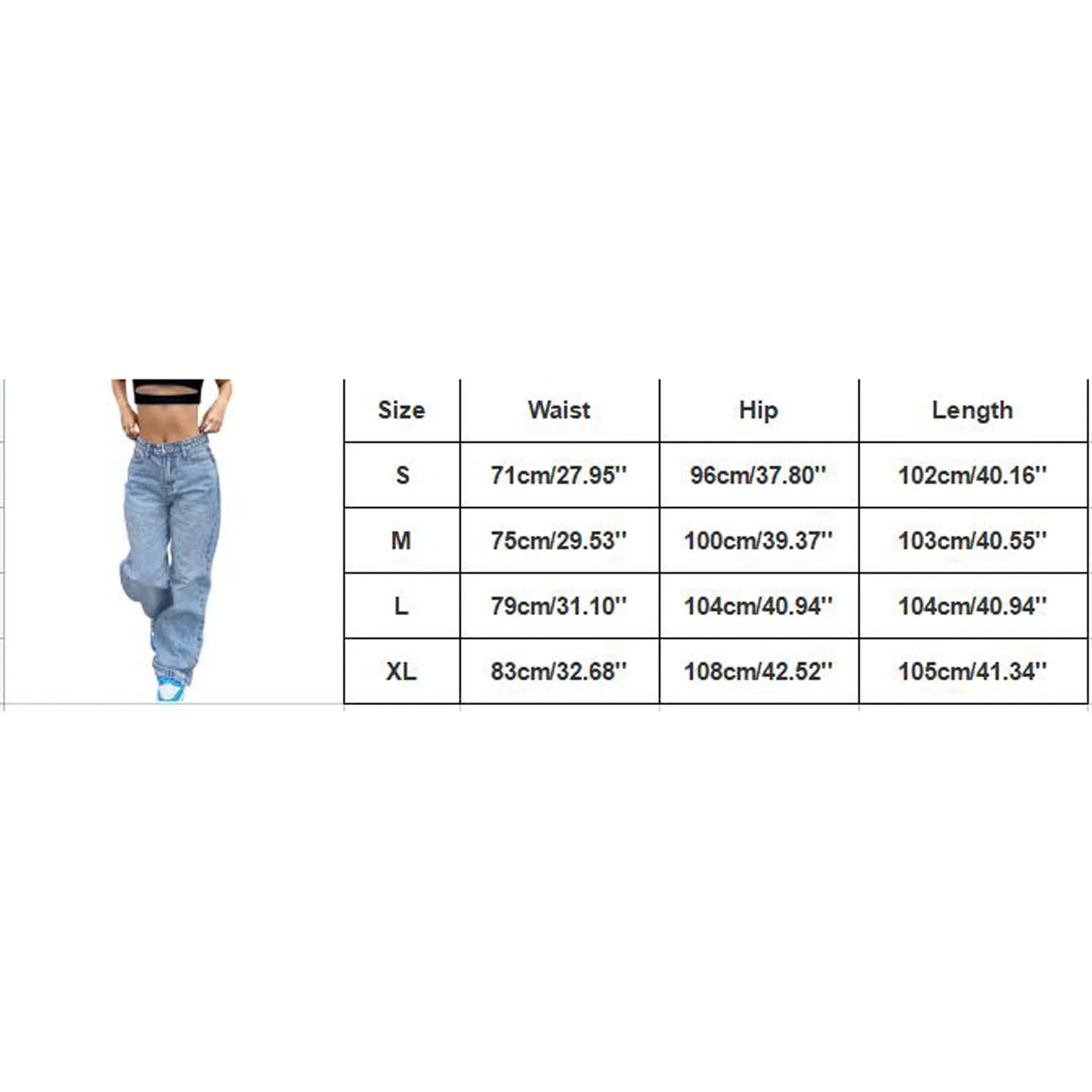 Women's High Waist Straight-Leg Jeans