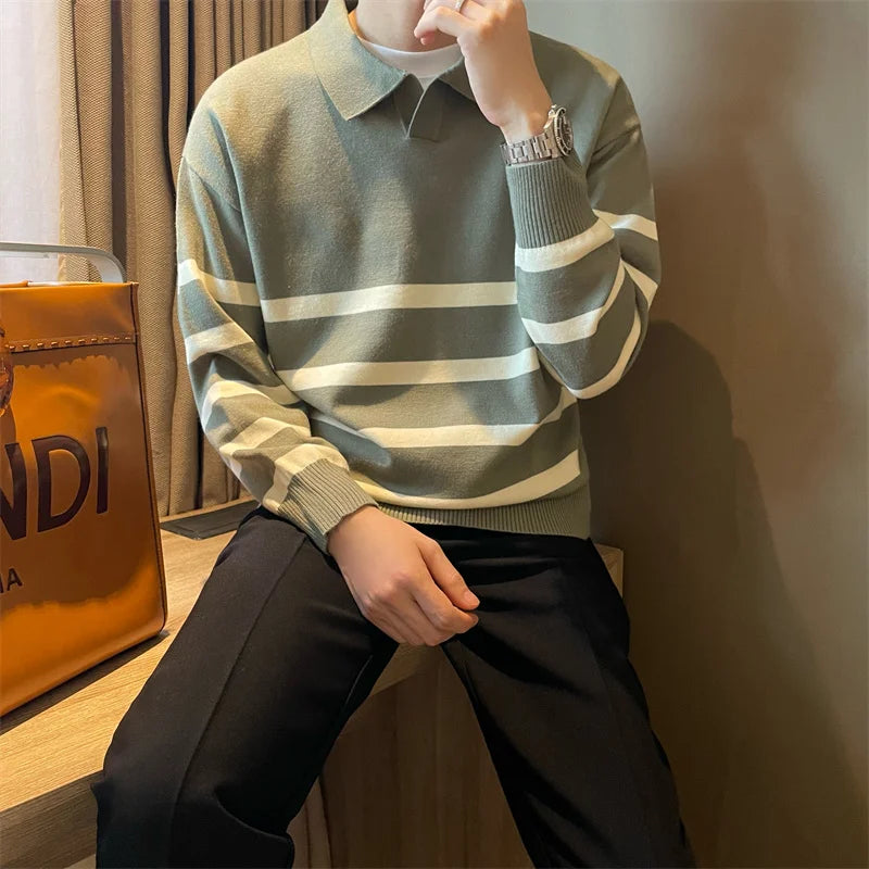 Striped Sweater For Men