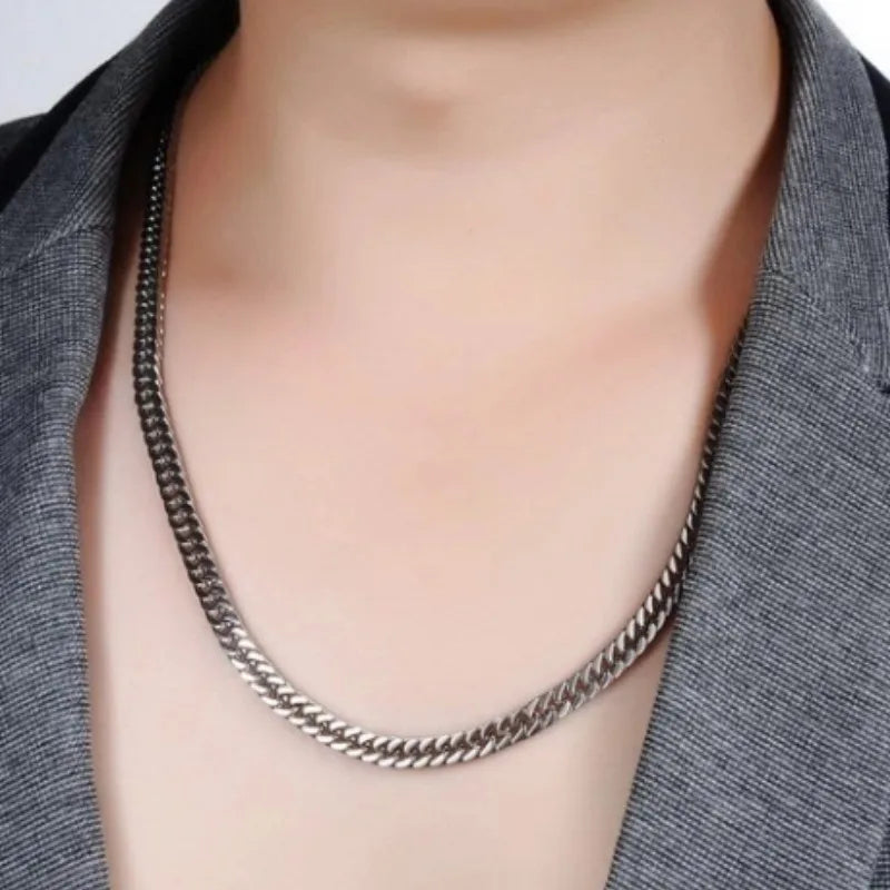 Men's 8mm-14mm Thick Stainless Steel Chain