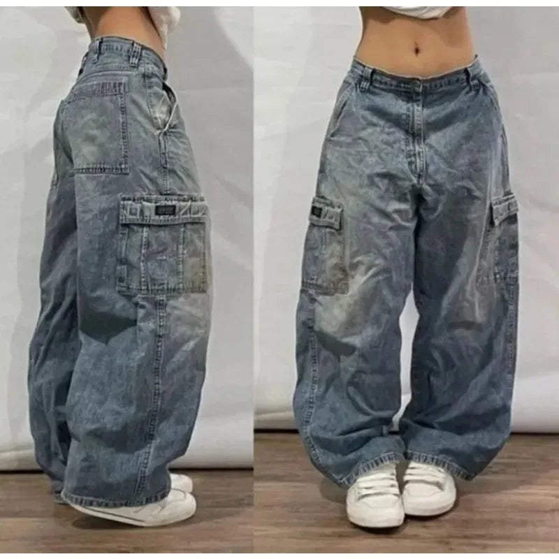 Women's Mid Waist Baggy Jeans