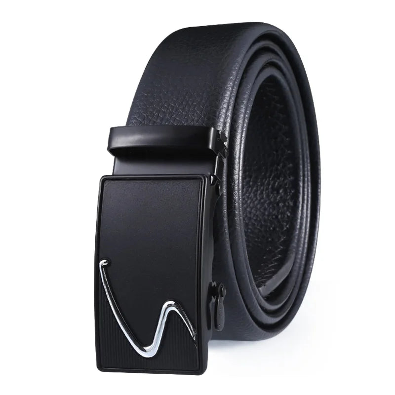 Men's Designer Belt Automatic Buckle