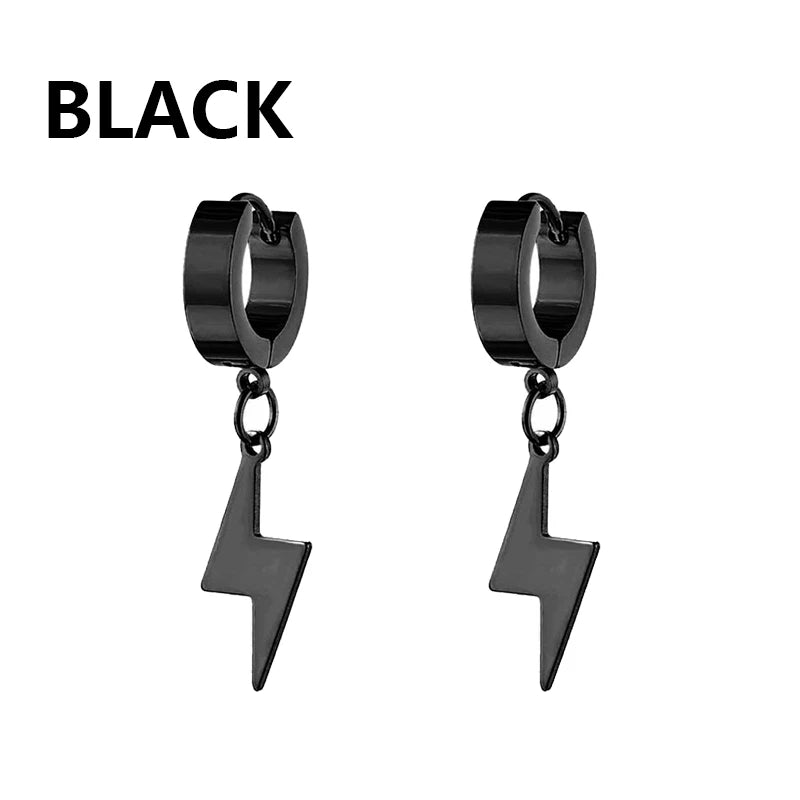 Men's 1 Pairs Stainless Steel Earrings