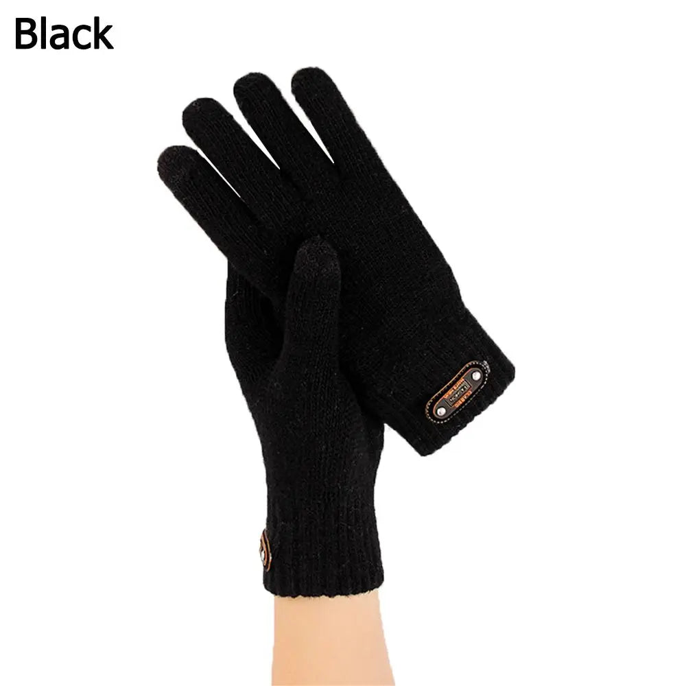 Thick Knitted Gloves For Men & Women, Phone Screen Touch