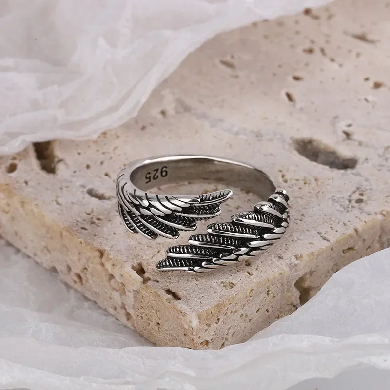 Men's Angel Wings Ring