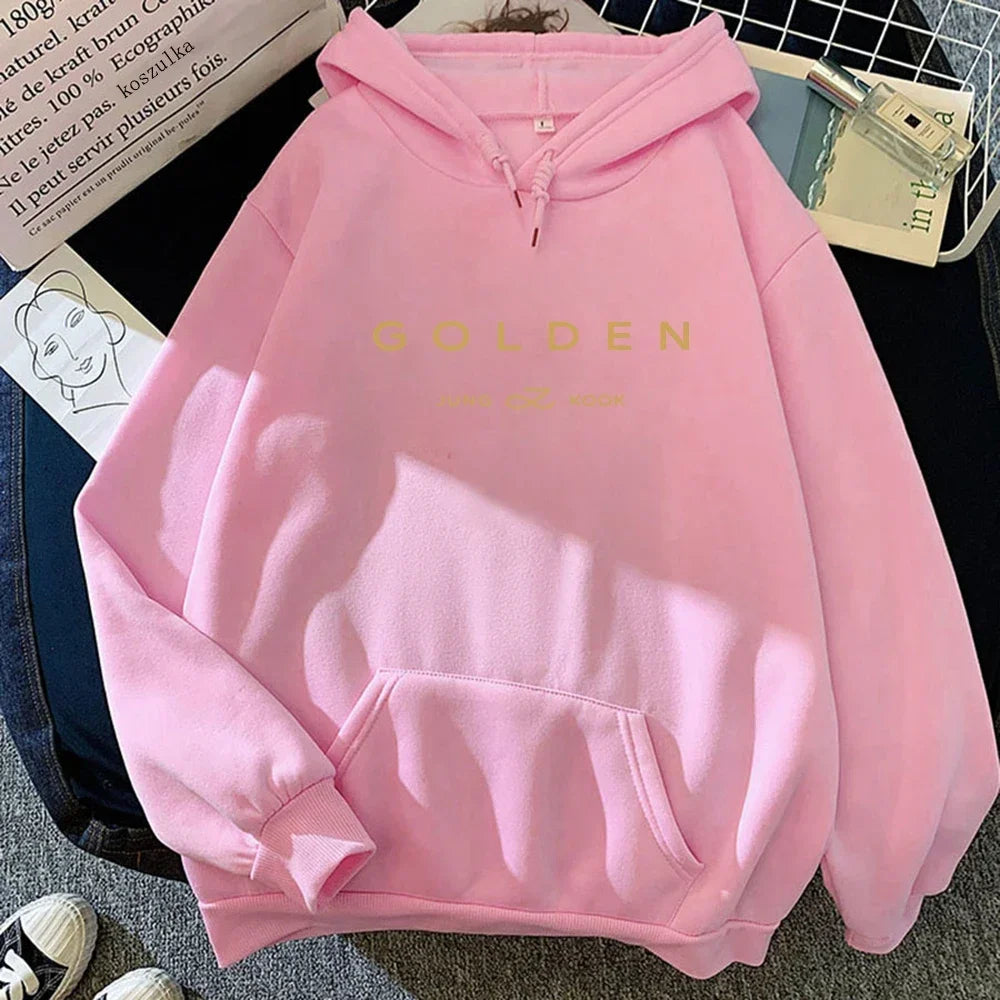 Golden Hoodie Women