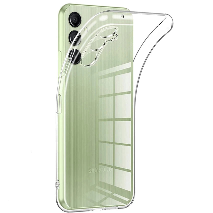 Clear Silicone Case For Samsung Galaxy S24 S23 S22 Ultra S21 FE S20 Plus Note 20 S30 A14 A24 A34 A54