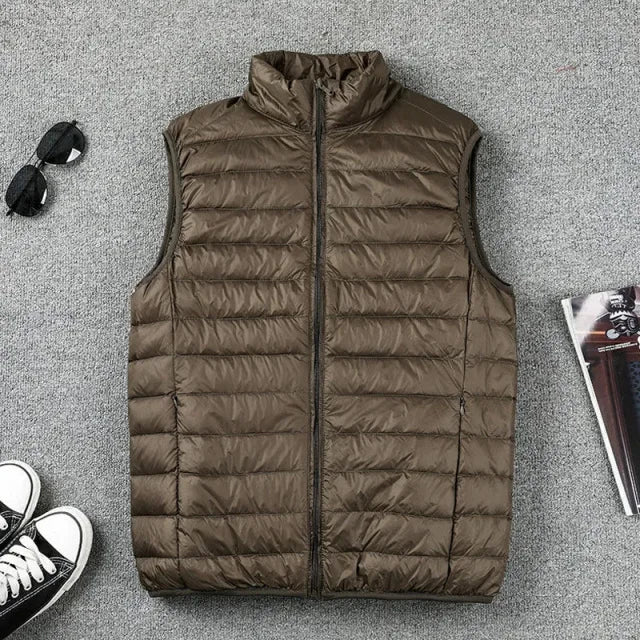 Sleeveless Puffer Vest Men