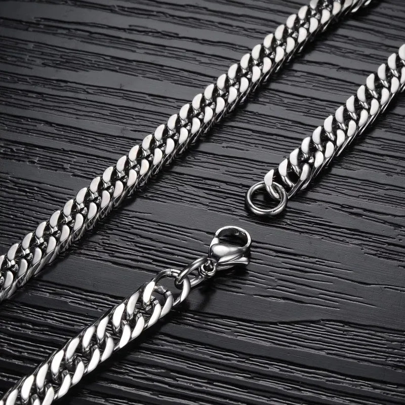 Men's 8mm-14mm Thick Stainless Steel Chain