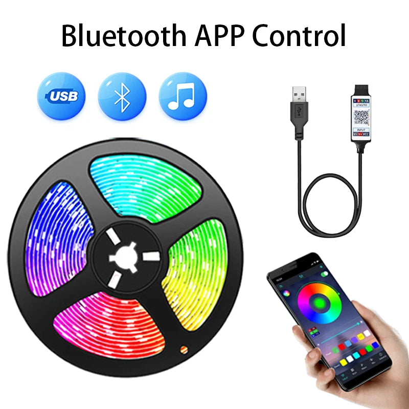 Led Strip Light Bluetooth App 5V USB Led Tape